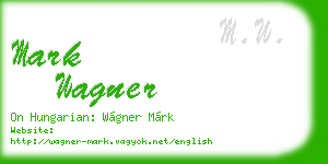 mark wagner business card